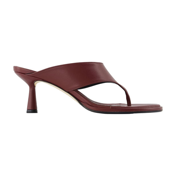 Aeyde Calfskin heel in burgundy