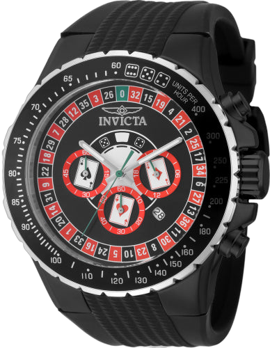 Invicta Stainless steel case watch in black