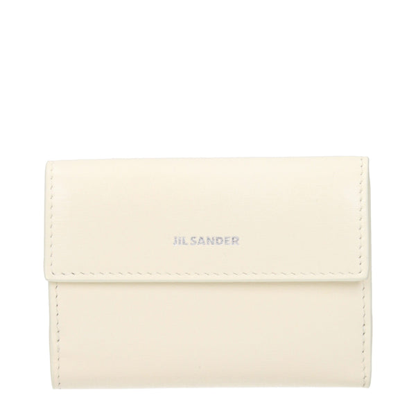 Jil Sander Leather wallet in white