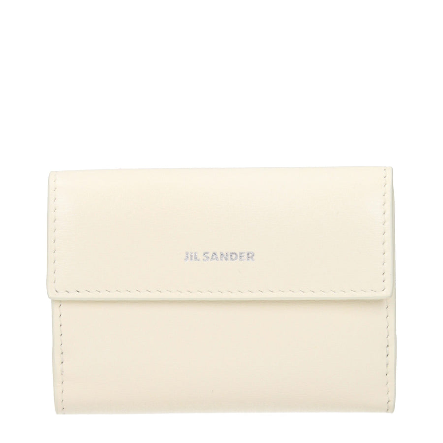 Jil Sander Leather wallet in white