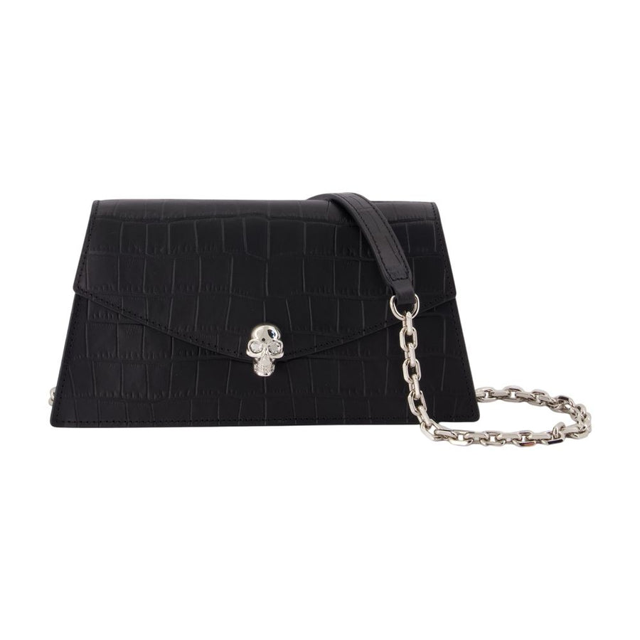 Alexander McQueen Calfskin clutch in black