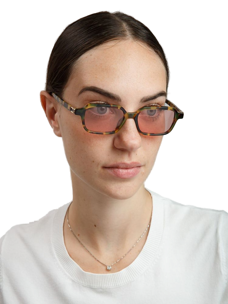 Furla SFU971 Acetate frame sunglasses in burgundy