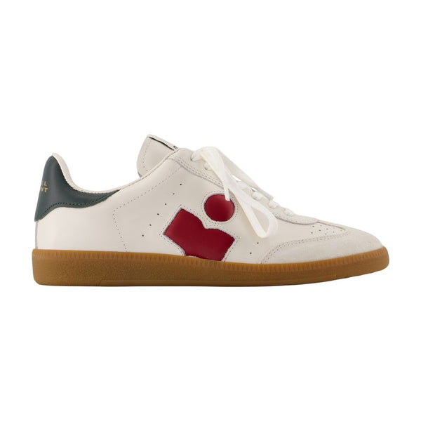 Isabel Marant Calfskin leather sneaker in white