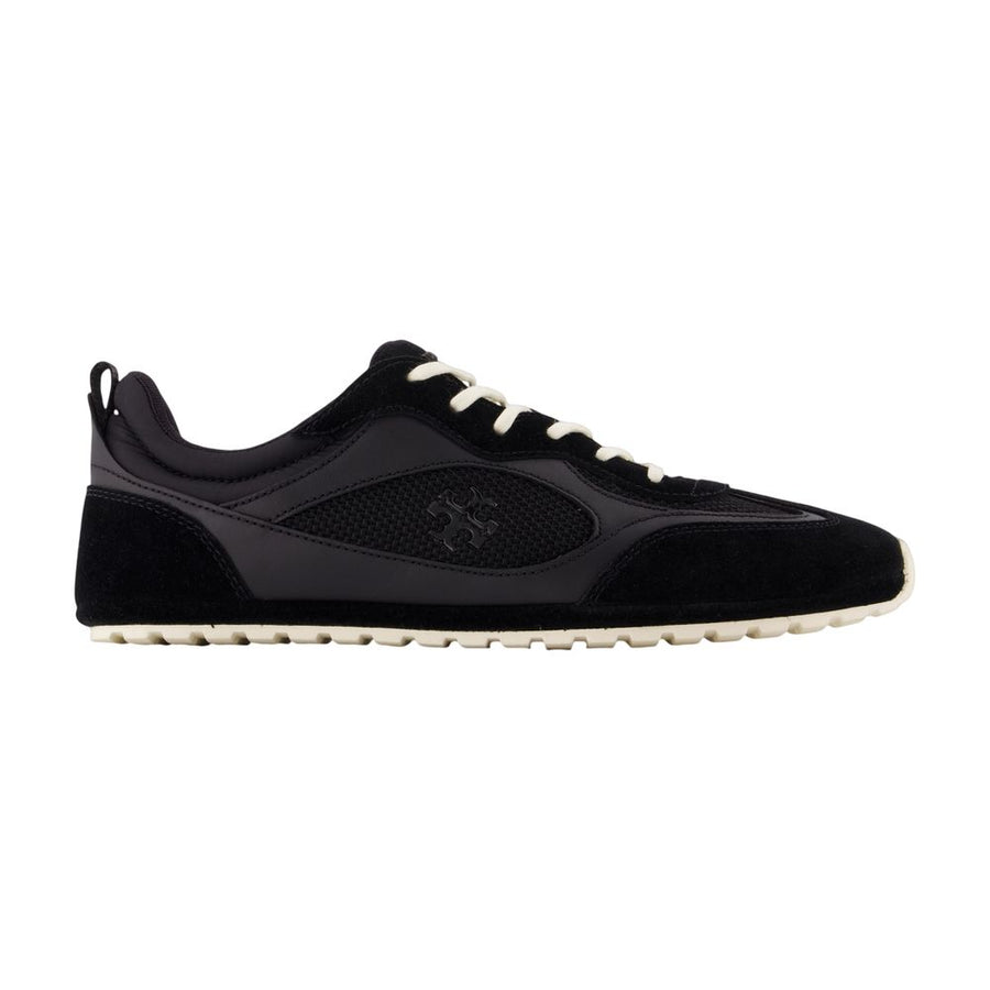 Tory Burch calfskin sneaker in black
