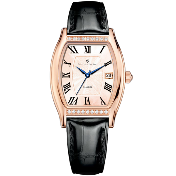 Christian Van Sant Stainless steel case watch in rose gold