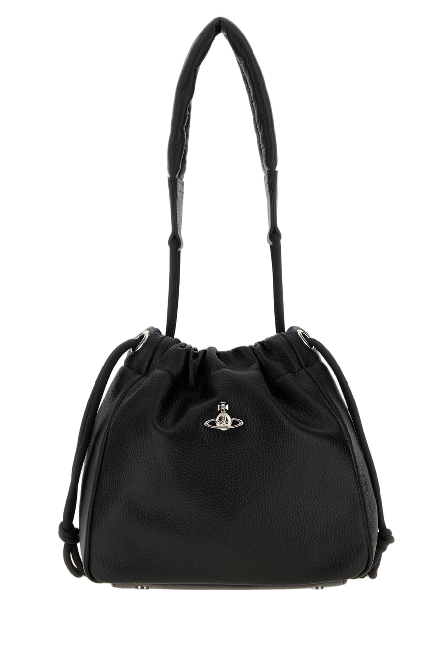 Vivienne Westwood Grain Exterior: 100% Fabric bucket bag in black