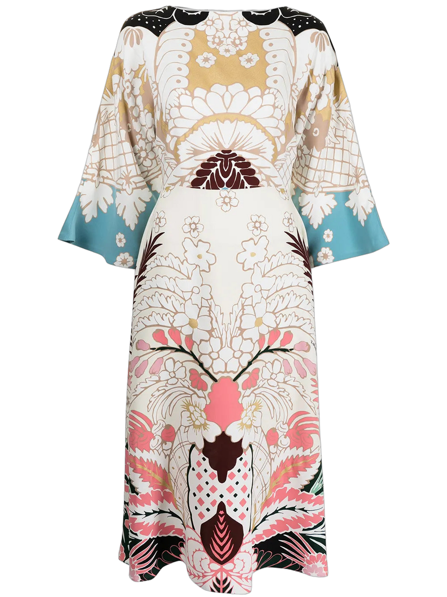 Valentino Silk dress in multicolor