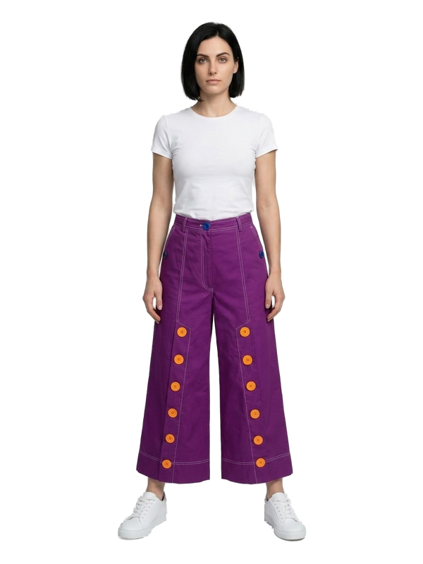 Purple Cotton Joggers (workout Pants)