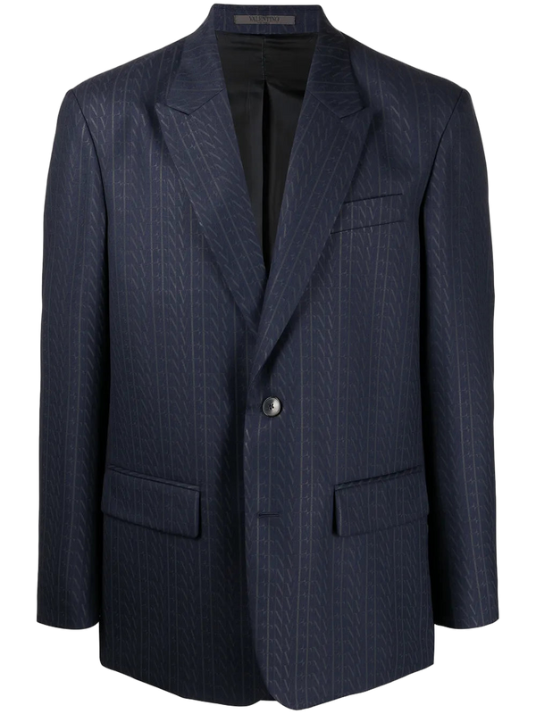 Valentino Wool blazer in navy