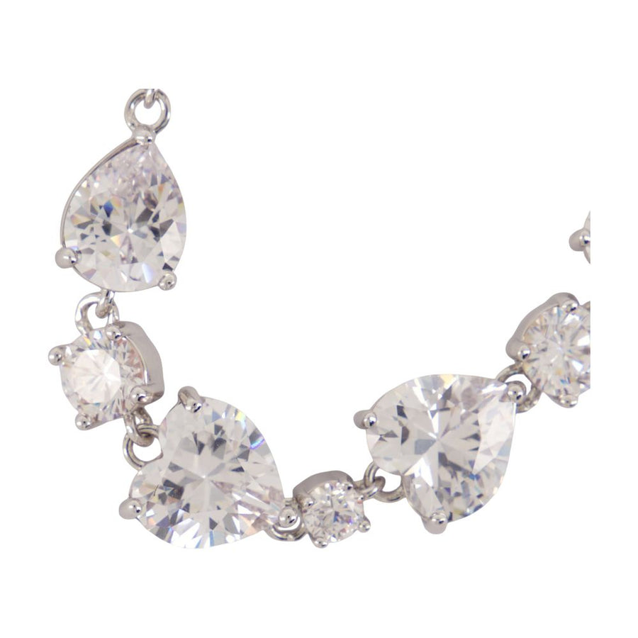 Self-Portrait Glass bracelet in silver