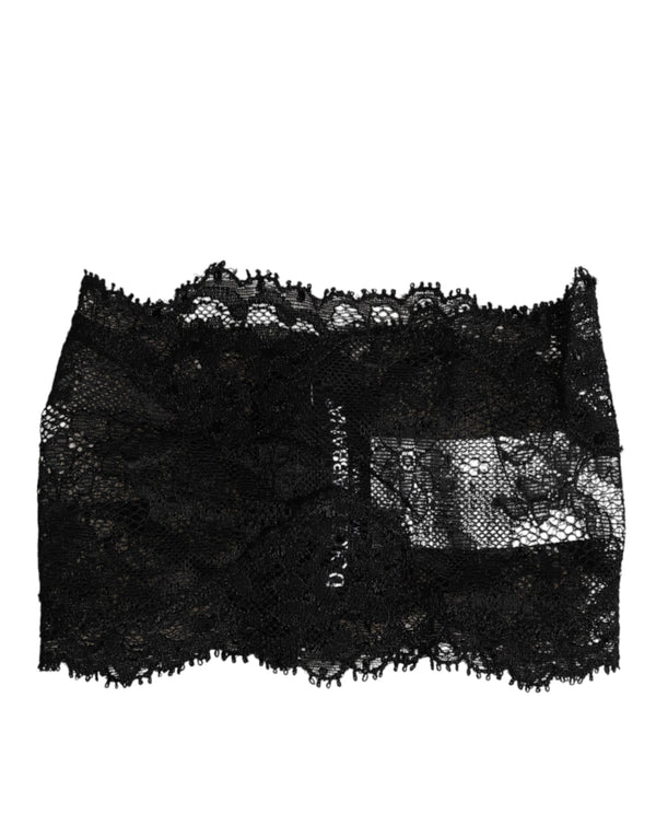 Dolce & Gabbana 79% Polyamide scarf in black