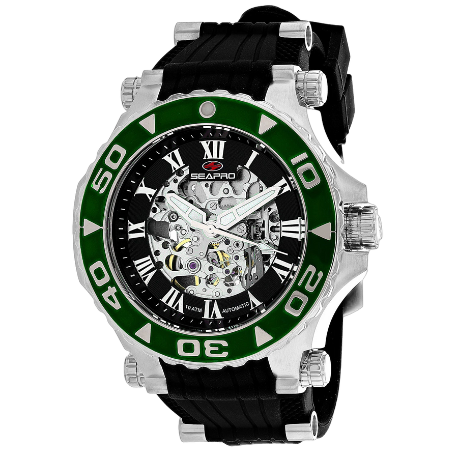 Seapro Stainless steel case watch in black