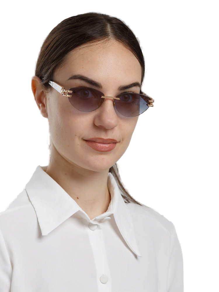 Ana Hickmann AH3360 Metal frame sunglasses in gold
