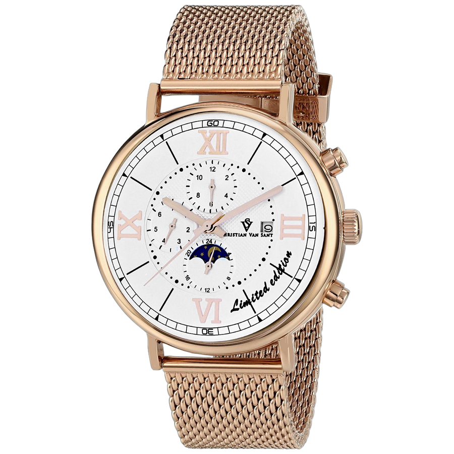Christian Van Sant Stainless steel case watch in rose gold
