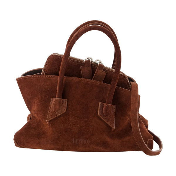 La Passeggiata Mini Top Handle Bag - The Attico Leather Brown Calfskin / Shoulder-hobo-bags