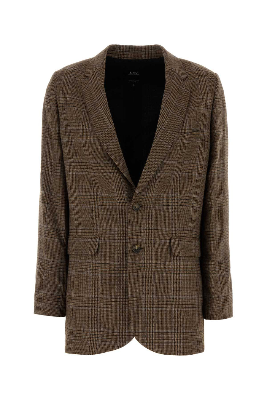 A.P.C. Annie Exterior: 100% Virgin wool blazer in brown