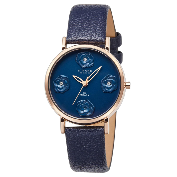 Obaku Stainless steel case watch in blue