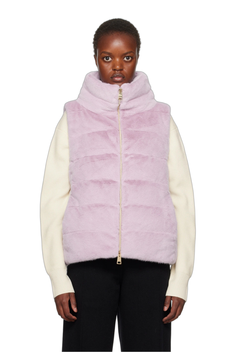 Herno 100% Polyester vest in pink