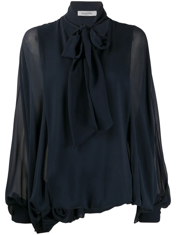 Valentino silk blouse in blue