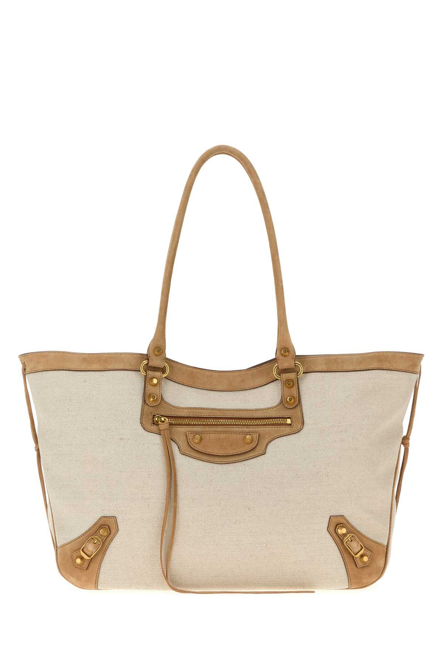 Balenciaga City Exterior: 100% Fabric tote bag in beige