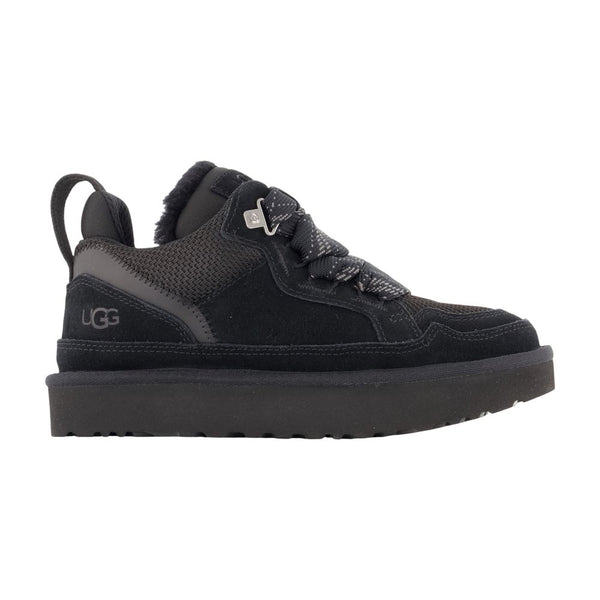 W Lowmel Trainers - Ugg Leather Black Calfskin Shoes / Sneakers