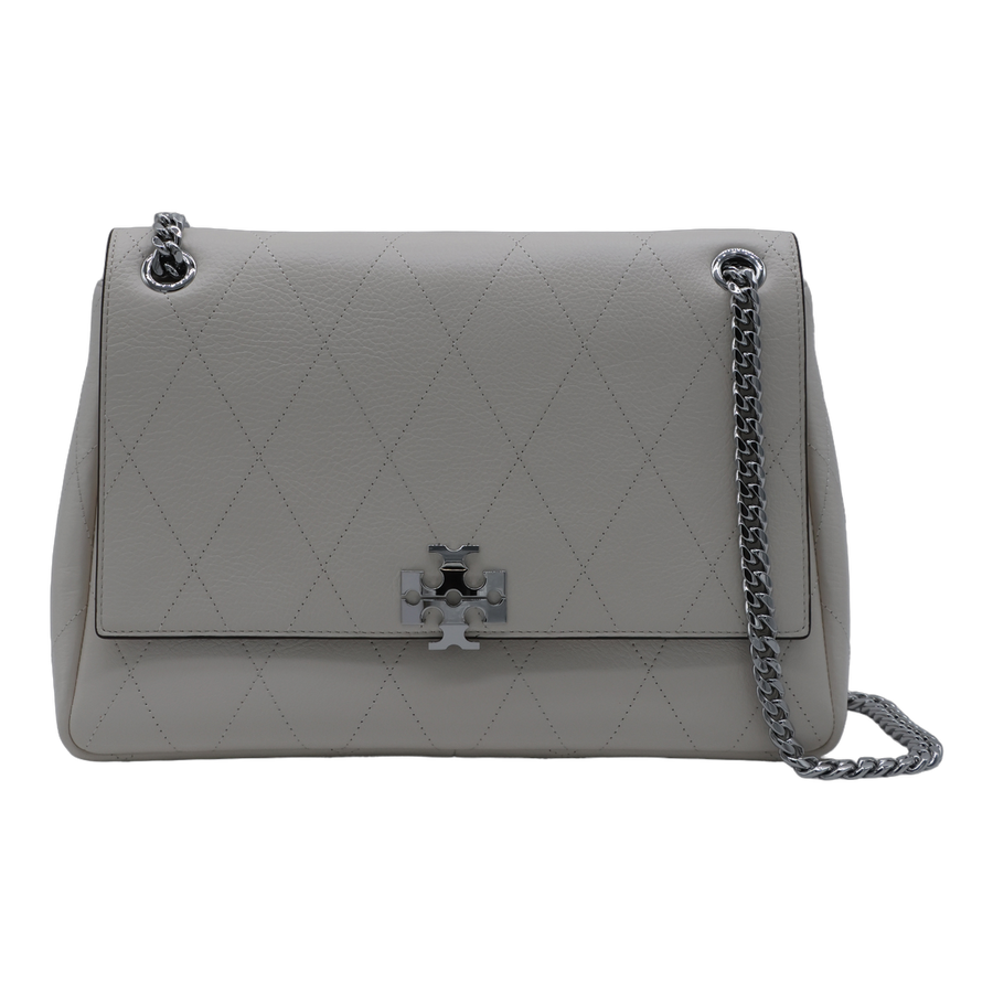 Tory Burch Leather shoulder bag in gray