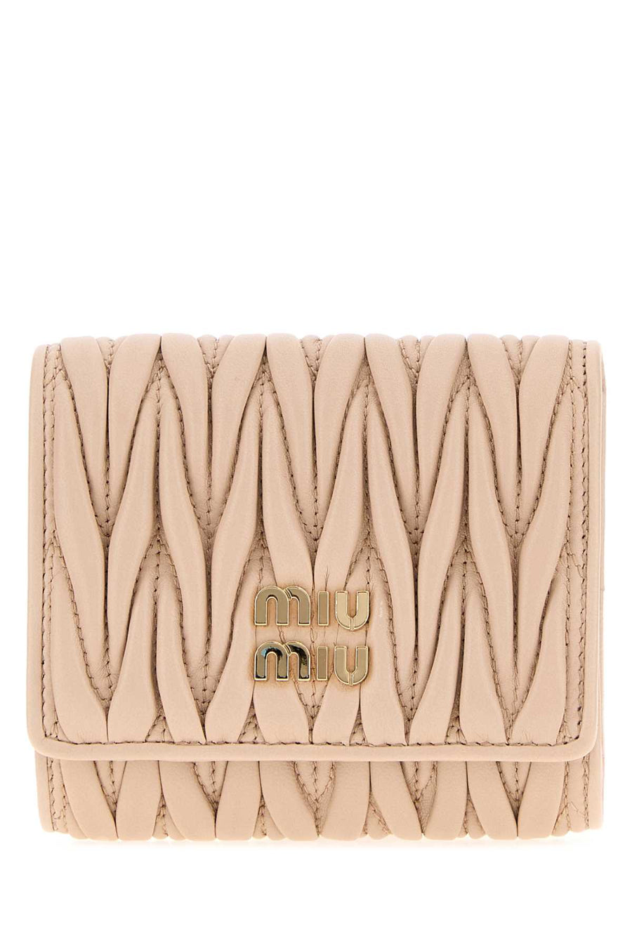 Light Pink Leather Wallet Cipria Portafogli