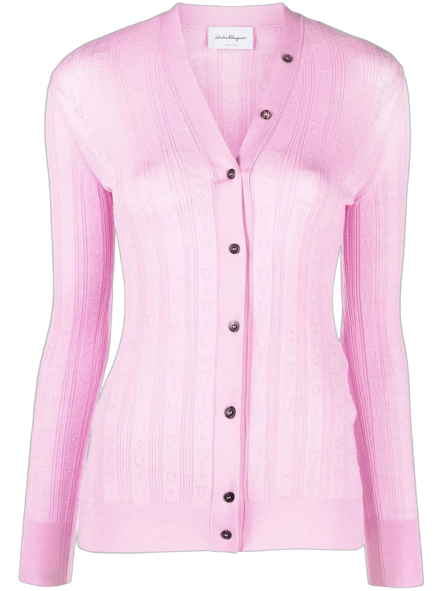 Ferragamo Wool cardigan in pink