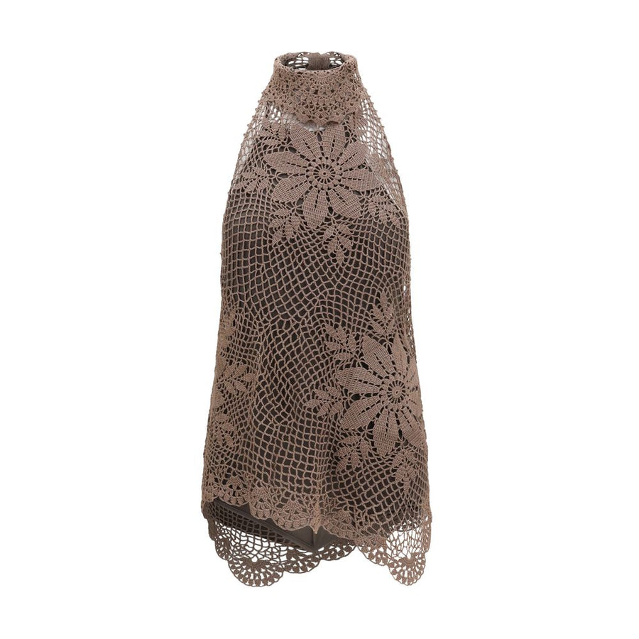 Magda Butrym 100% Cotton blouse in brown