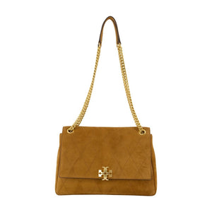 Charlie Shoulder Bag - Tory Burch Leather Brown Calfskin / Shoulder-hobo-bags