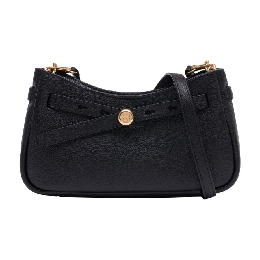 Romy Zip Top Crossbody - Tory Burch Leather Black Calfskin Bags / Crossbodies