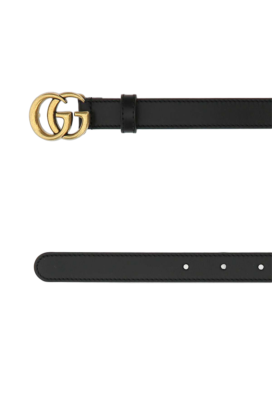 Gucci Exterior: 100% Leather; Finishing: Antiqued golden metal belt in black