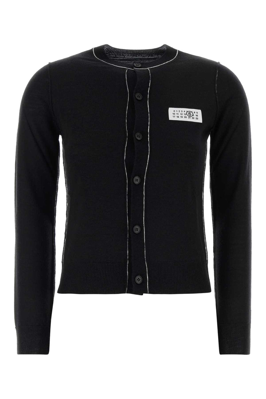Black Wool Blend Cardigan 900 Exterior: Virgin Acrylic Maglie