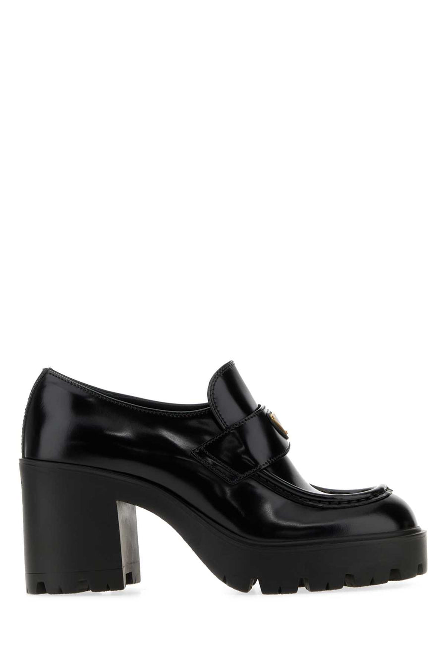 Black Leather Pumps Nero Mocassini