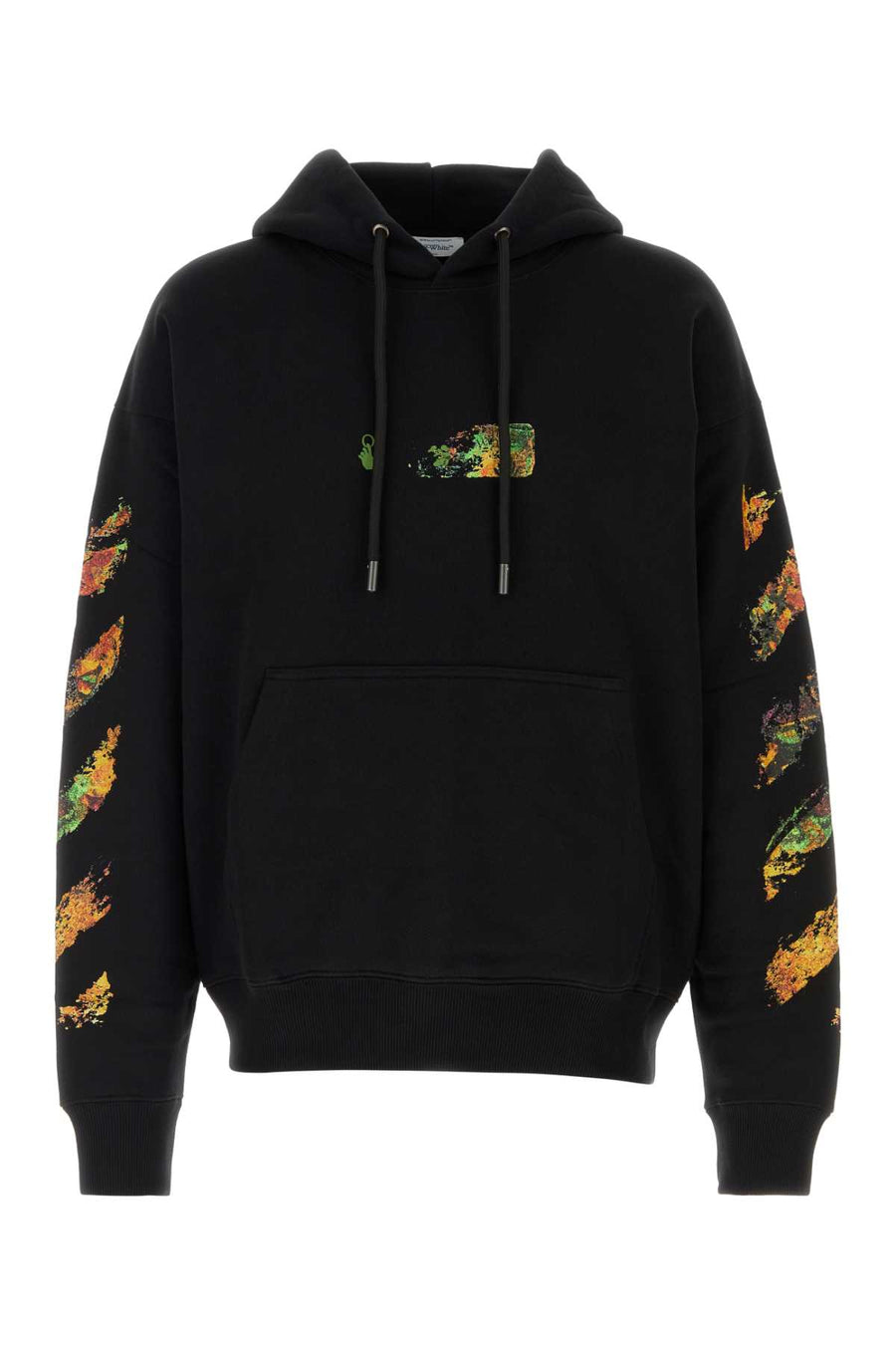 Black Cotton Sweatshirt Exterior: Felpe
