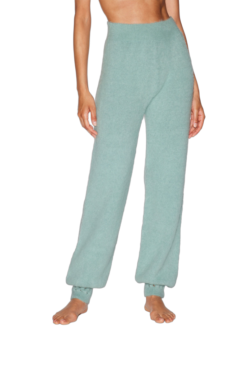 La Perla 70% Alpaca trousers in green