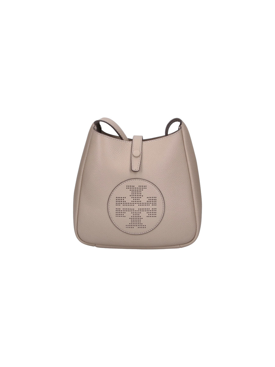 Tory Burch 100% Cow Leather shoulder bag in gray