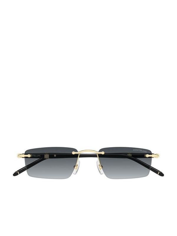 Montblanc MB0484S Metal frame sunglasses in gold