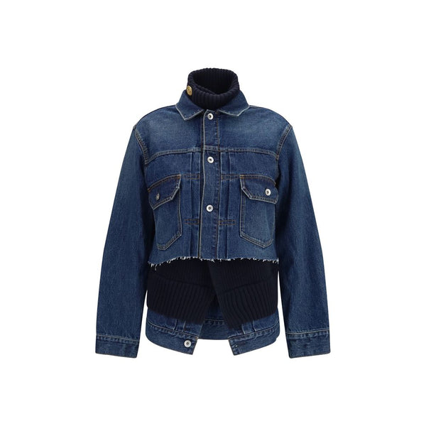 Blue Cotton Denim Jacket Clothing