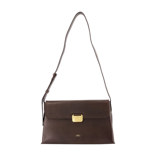 Simone Shoulder Bag - A.p.c. Leather Brown Cowhide / Shoulder-hobo-bags