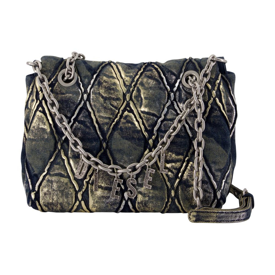Charm-D Medium Shoulder Bag - Diesel Cotton Grey / Shoulder-hobo-bags