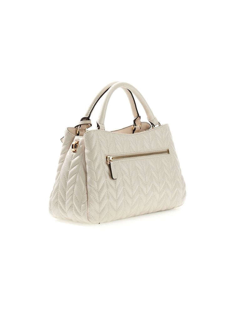 Guess 100% Polyurethane top handle bag in beige