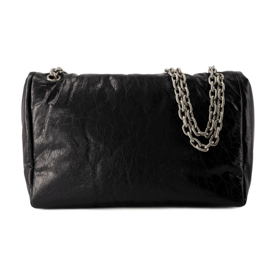 Balenciaga Calfskin shoulder bag in black