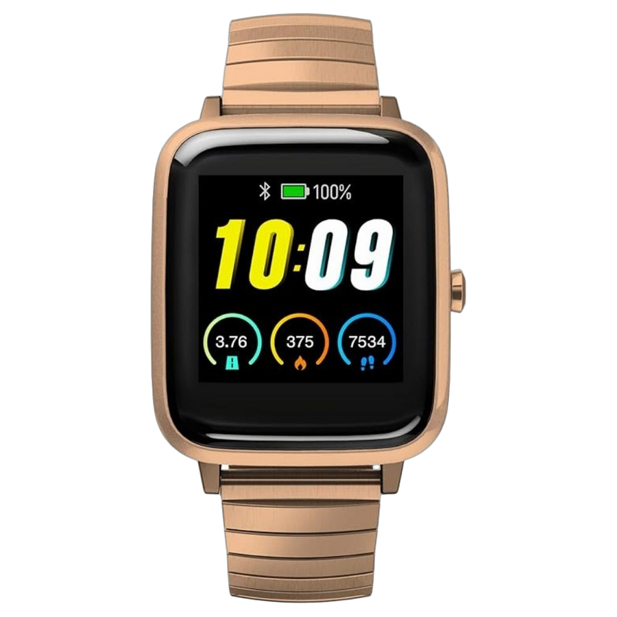 Timex Stainless Steel case smart watch in rose gold