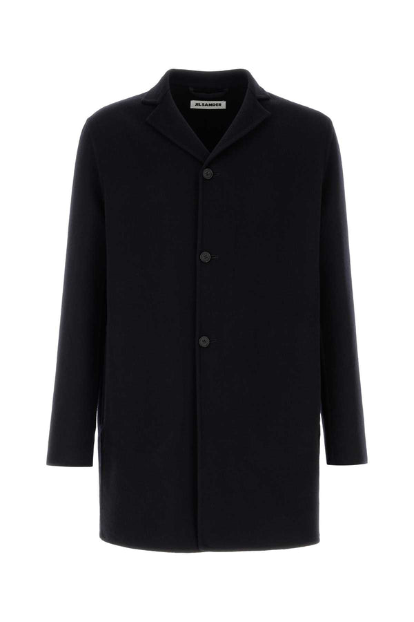 Midnight Blue Cashmere Blend Coat 402 Camicie