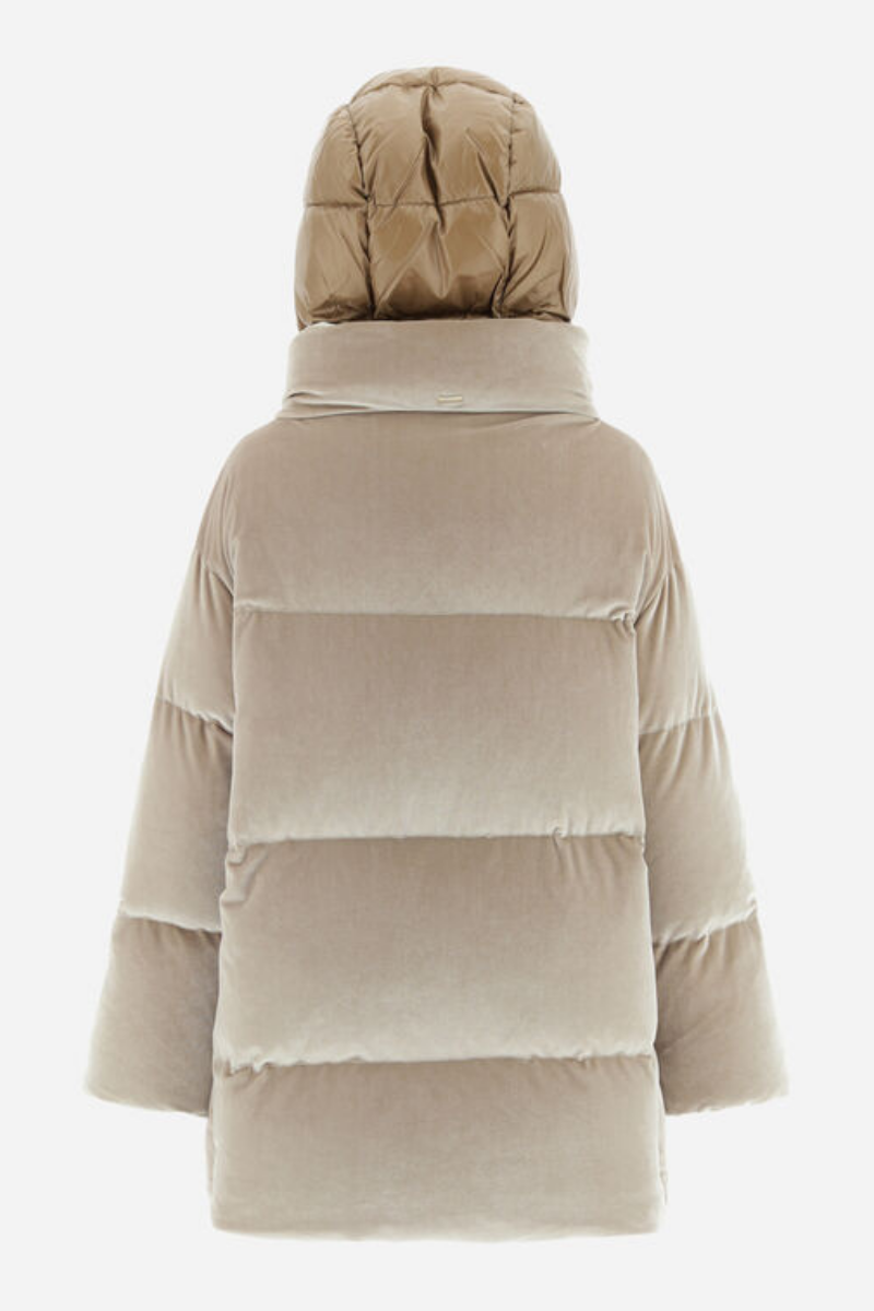 Herno Shell: 90% Polyester down jacket in beige