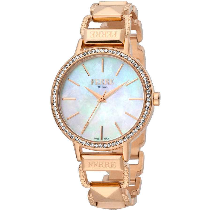 Ferre Milano Stainless steel case watch in rose gold