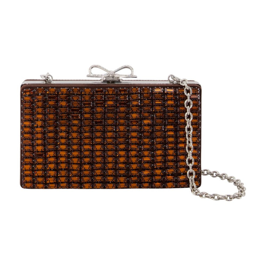 Chainmail Clutch - Self Portrait Synthetic Brown Bags / Clutches