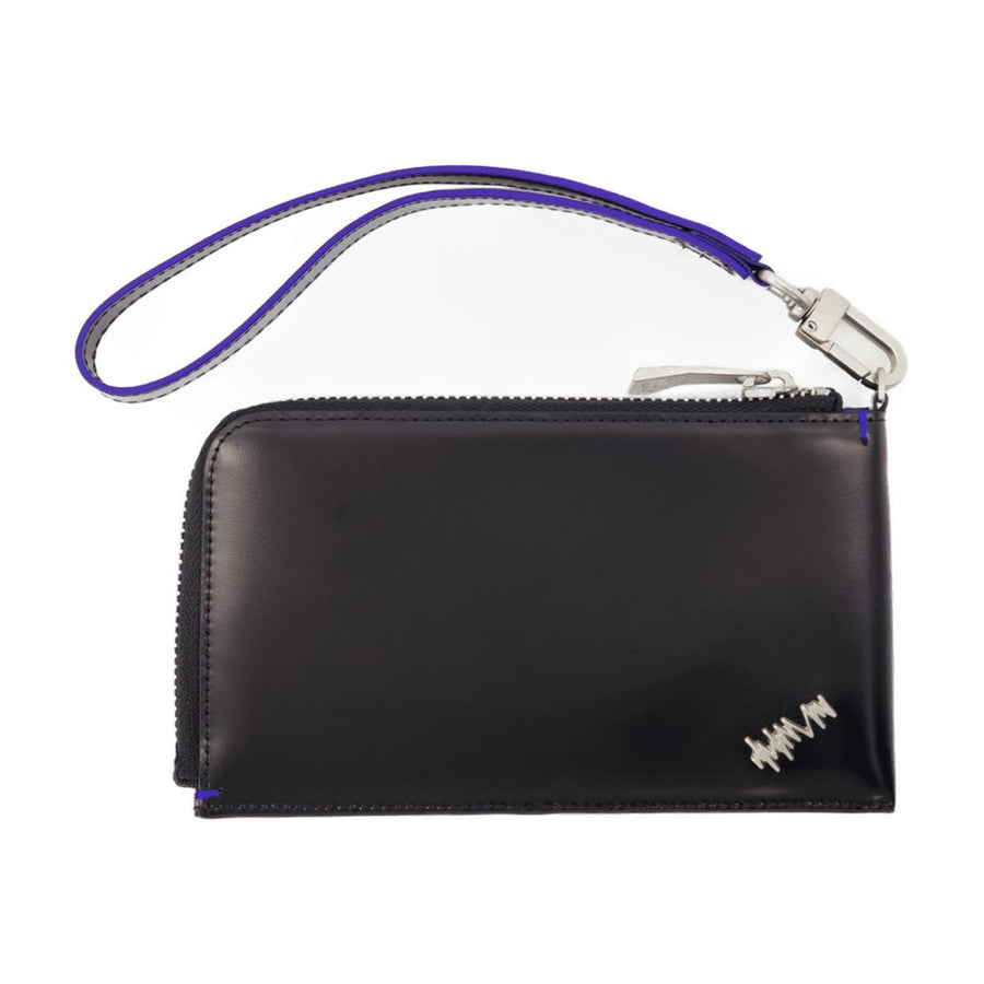 Ader Error calfskin wallet in black