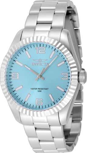 Invicta Stainless steel case watch in blue
